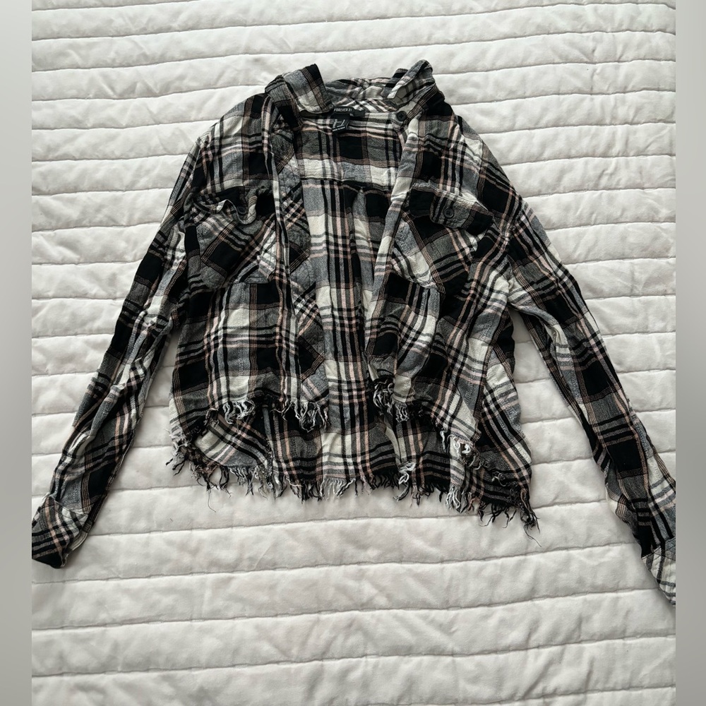 Forever 21 Cropped Flannel